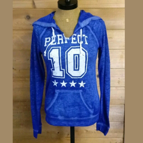 Hard Candy Tops - Hard Candy "Perfect 10" Hoodie Jersey Top 